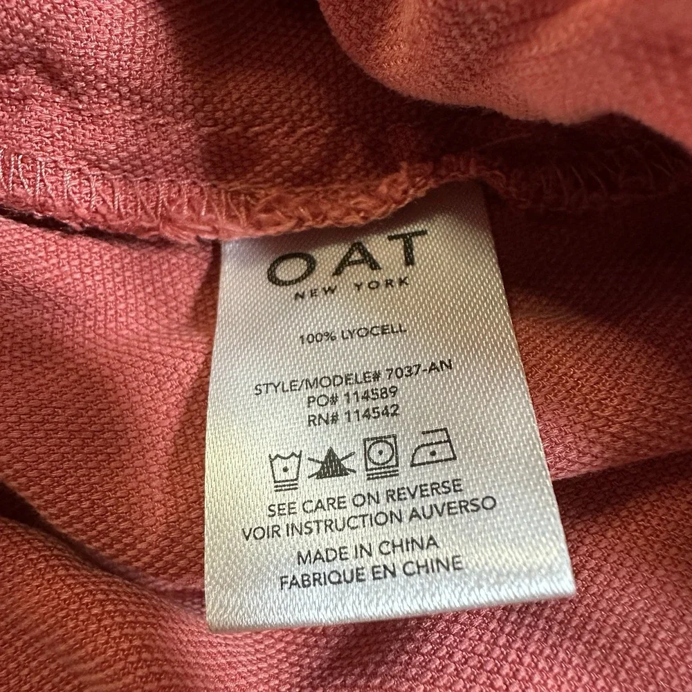 OAT New York Drawstring Shorts Womens XS Coral Elastic Waist Casual Lounge‎ NWT